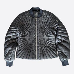 Rick Owens Moncler Black Radiance Flight Bomber Jacket